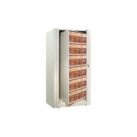 Datum Filing Systems Rotary File Cabinet Starter Unit, Legal, 5 Shelves, Bone White XLG-S6-T15